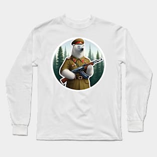 Military Polar Bear Long Sleeve T-Shirt